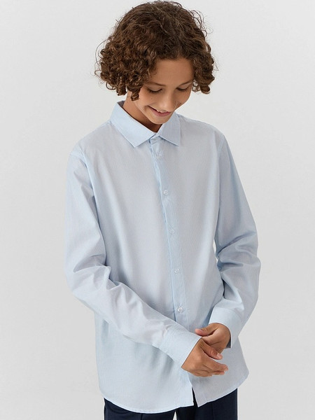 Изображение товара Рубашка детская Mark Formelle 123478 (р.134-68, бело-голубая полоска)