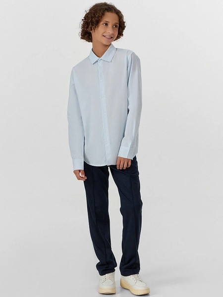 Изображение товара Рубашка детская Mark Formelle 123478 (р.140-68, бело-голубая полоска)