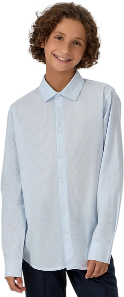 Изображение товара Рубашка детская Mark Formelle 123478 (р.140-68, бело-голубая полоска)