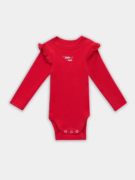 Изображение товара Набор боди для малышей Mark Formelle 13017-2 (р.62-40, красный/сердца на светло-розовом)