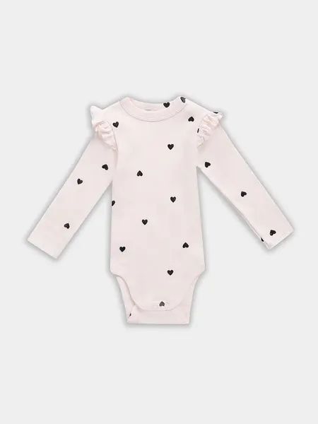 Изображение товара Набор боди для малышей Mark Formelle 13017-2 (р.62-40, красный/сердца на светло-розовом)