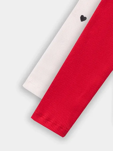 Изображение товара Набор боди для малышей Mark Formelle 13017-2 (р.62-40, красный/сердца на светло-розовом)