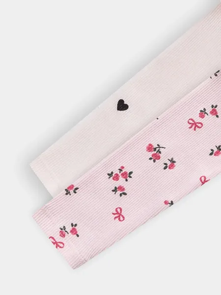 Изображение товара Набор боди для малышей Mark Formelle 13017-2 (р.62-40, сердца на светло-розовом/цветочки на розовом)