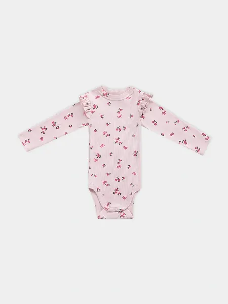 Изображение товара Набор боди для малышей Mark Formelle 13017-2 (р.62-40, сердца на светло-розовом/цветочки на розовом)