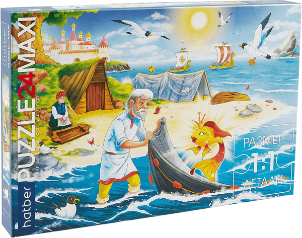 Изображение товара Пазл Hatber Premium. Золотая рыбка / 24ПЗ2_21026 (24эл)