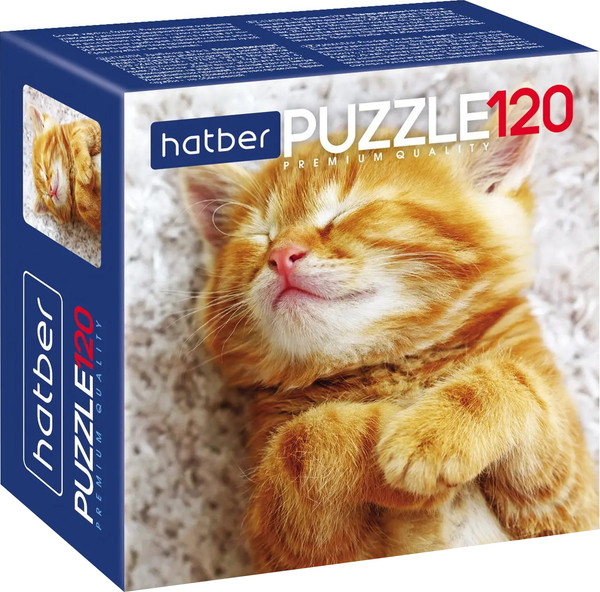Изображение товара Пазл Hatber Premium. Котиков много не бывает / 120ПЗ5_19065 (120эл)