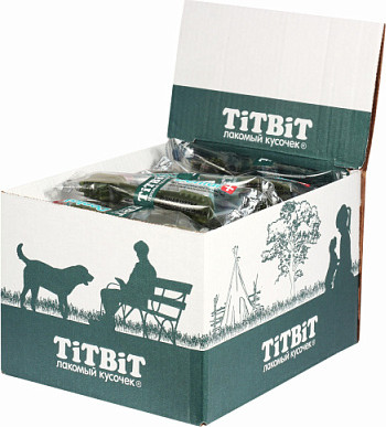 Изображение товара Лакомство для собак TiTBiT Dental+ Зубная щетка с мясом кролика / 19887 (35шт./упак.)