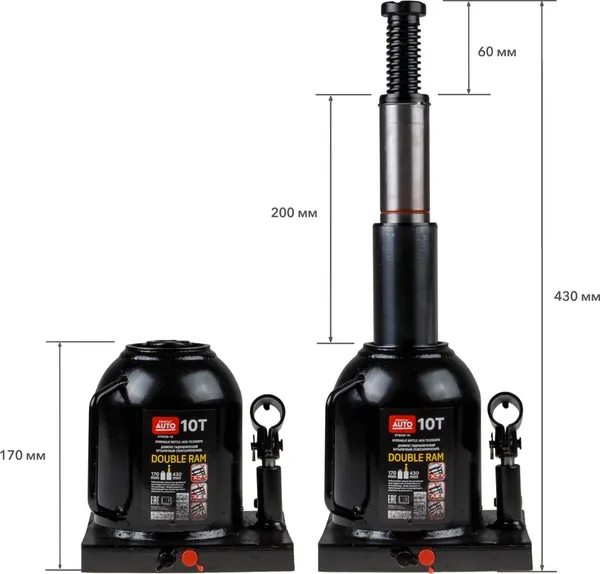 Изображение товара Бутылочный домкрат Startul ST8026-10