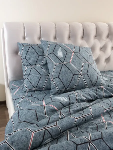 Изображение товара Комплект постельного белья Samsara Гео синий 2сп Ф200-3/7070 (хлопок, фланель)