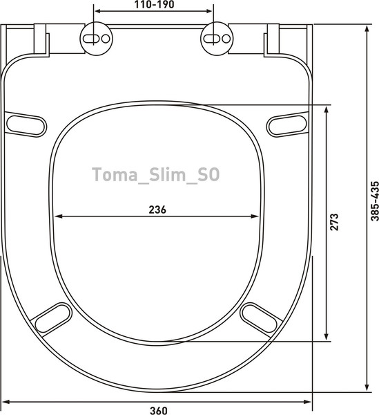 Изображение товара Унитаз подвесной Berges Ego XL 54 с сиденьем Slim SO