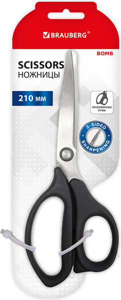 Изображение товара Ножницы канцелярские Brauberg Bomb / 238856