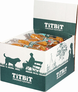 Изображение товара Лакомство для собак TiTBiT Dental+ Зубная щетка с мясом индейки / 19863 (35шт./упак.)