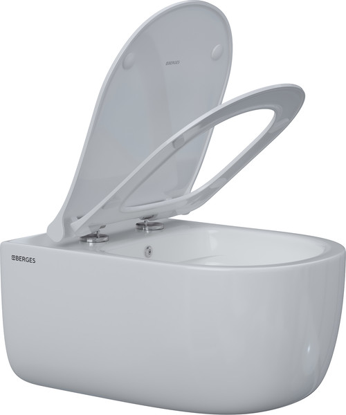 Изображение товара Унитаз подвесной Berges Ego XL 54 с функцией биде, с сиденьем Slim SO