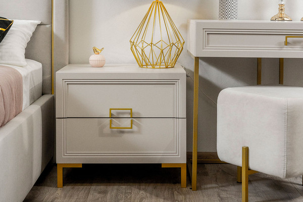 Изображение товара Прикроватная тумба Ангстрем Дольче спальня ДЛ-305.03 исп.3 (кашемир серый)