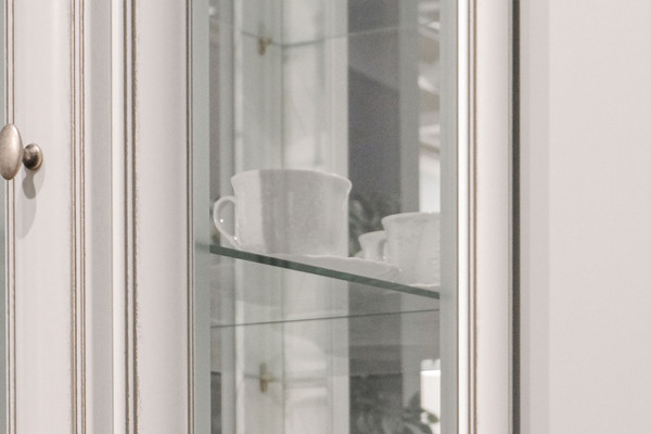 Изображение товара Шкаф с витриной Ангстрем Изотта гостиная ИТ-224.29 исп.29 (белый премиум ST24)