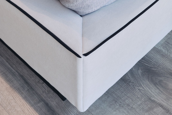 Изображение товара Двуспальная кровать Ангстрем Милагро спальня с ПМ Малага-811.26 (М) (Simple 29/кашемир серый/оМ02)