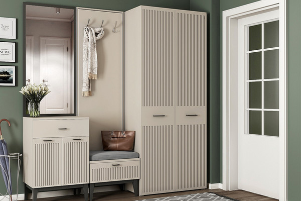 Изображение товара Шкаф Ангстрем Хилтон прихожая ХТ-204.01 исп.72 (Д2, кашемир серый)