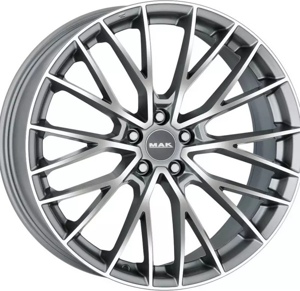 Изображение товара Литой диск MAK Speciale 21x8.5" 5x112мм DIA 66.6мм ET 29мм Graphite Mirror Face