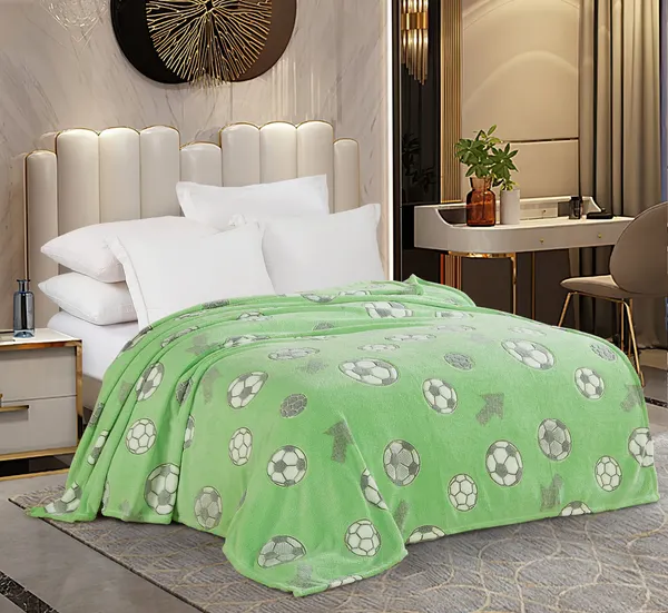 Изображение товара Плед Павлинка Футбол неон 150x100