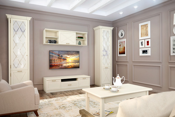 Изображение товара Шкаф-пенал Ангстрем Кантри гостиная КА-214.25 (БФ) исп.23 (валенсия)