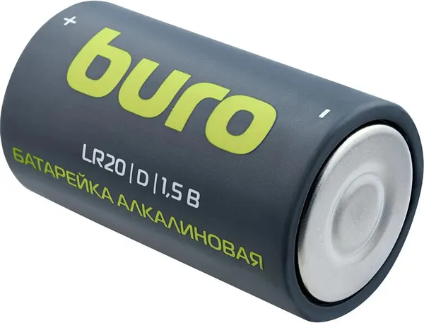 Изображение товара Комплект батареек Buro Alkaline D LR6 (2шт)