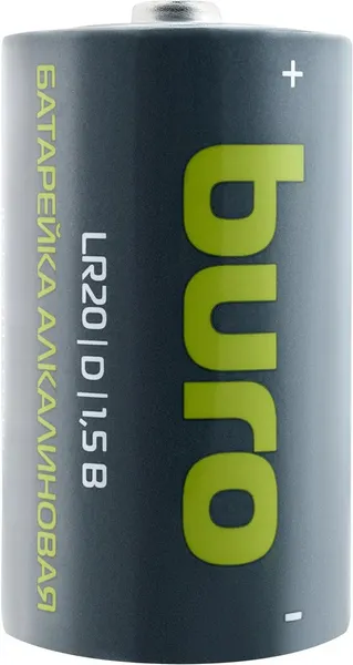 Изображение товара Комплект батареек Buro Alkaline D LR6 (2шт)