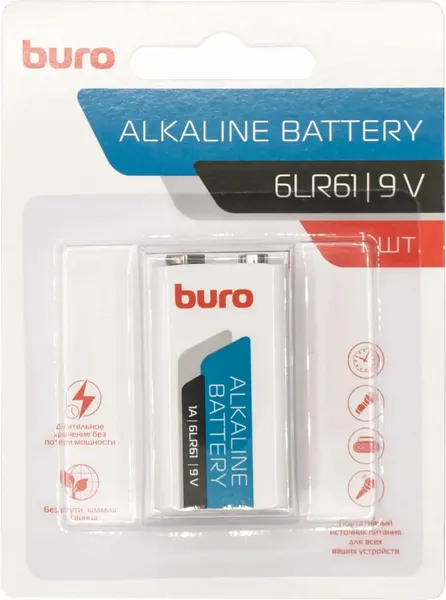 Изображение товара Батарейка Buro Крона 6LR61