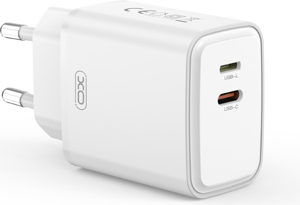 Изображение товара Адаптер питания сетевой XO USB-C+L 20 Вт C-iP L145