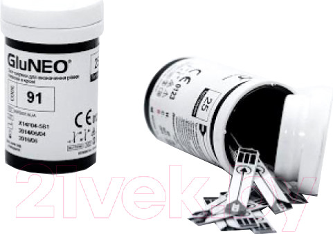 Изображение товара Тест-полоски для глюкометра Infopia GluNEO Lite (25шт)