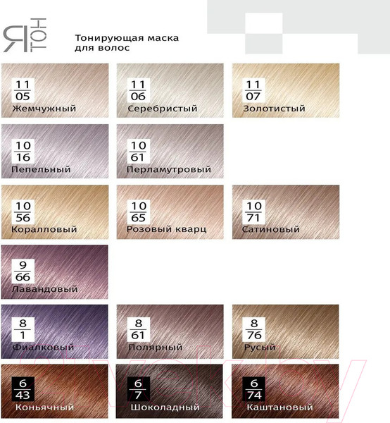 Изображение товара Тонирующая маска для волос Estel Я Тон 11/05 (60мл, жемчужный)