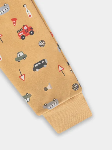 Изображение товара Комплект одежды для малышей Mark Formelle 89404 (р.68-44, бисквит/машинки на бисквите)