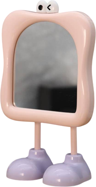 Изображение товара Зеркало косметическое ILikeGift Girly Funny legs 157P-352-13 (pink)