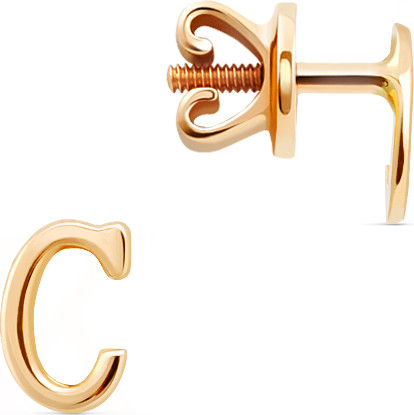 Изображение товара Серьги из красного золота Кристалл CG65800226773