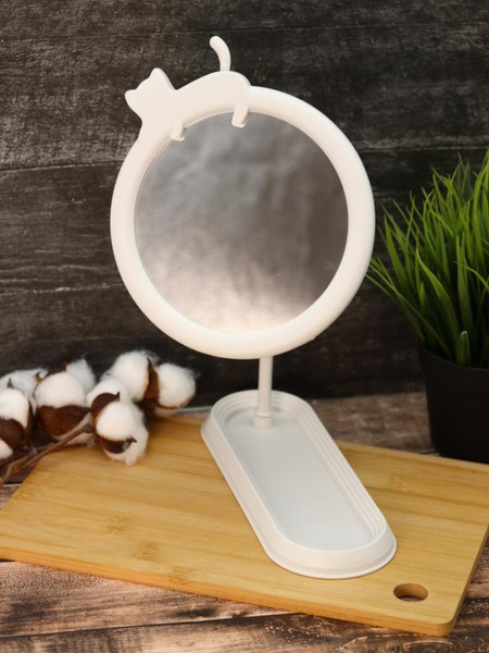 Изображение товара Зеркало косметическое ILikeGift Girly Cat sleeping 157P-352-39-01 (white)