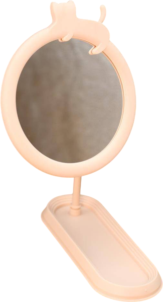 Изображение товара Зеркало косметическое ILikeGift Girly Cat sleeping 157P-352-39-02 (pink)