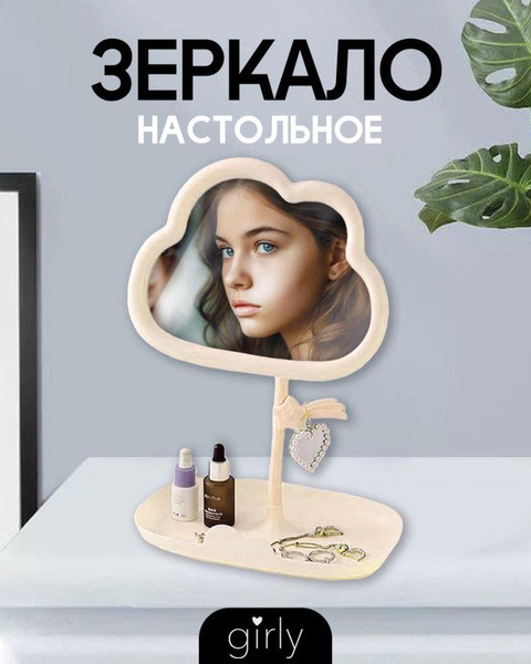 Изображение товара Зеркало косметическое ILikeGift Girly Big cloud 157P-352-40-02 (yellow)