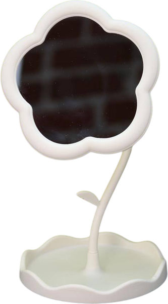 Изображение товара Зеркало косметическое ILikeGift Girly Round flower 157P-352-49-01 (white)