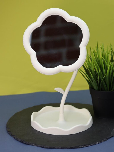 Изображение товара Зеркало косметическое ILikeGift Girly Round flower 157P-352-49-01 (white)