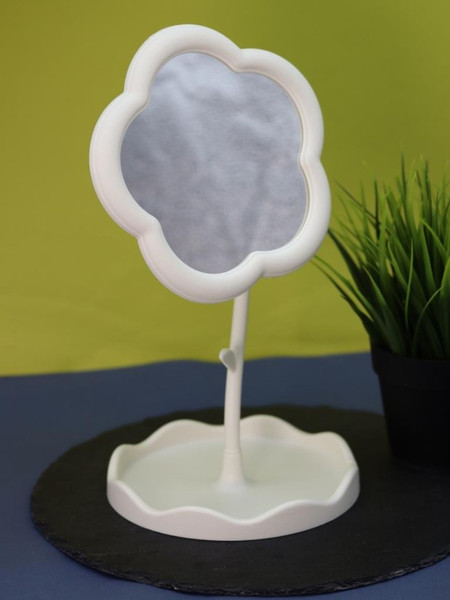 Изображение товара Зеркало косметическое ILikeGift Girly Round flower 157P-352-49-01 (white)