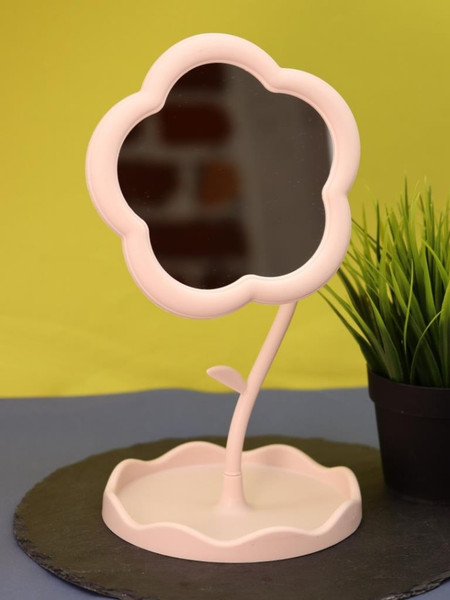 Изображение товара Зеркало косметическое ILikeGift Girly Round flower 157P-352-49-02 (pink)