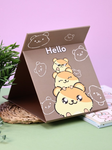 Изображение товара Зеркало косметическое ILikeGift Let's go hamster 163AC-03 (dark brown)