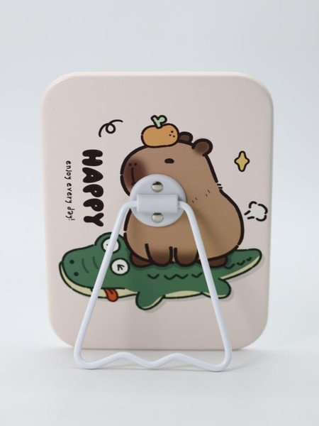 Изображение товара Зеркало косметическое ILikeGift Capybara is happy one 50-3121B-04 (бежевый)