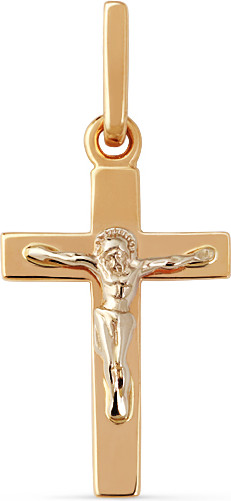 Изображение товара Крестик из желтого золота Кристалл C575800226773