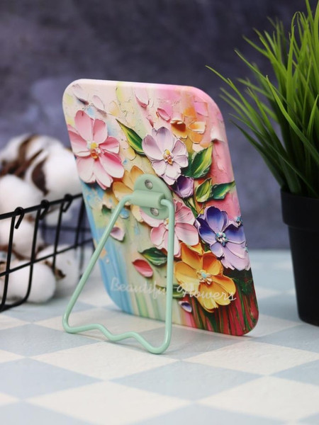 Изображение товара Зеркало косметическое ILikeGift Beautiful flowers ZT185-3033-02 (зеленый)