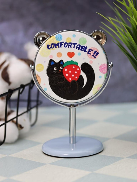 Изображение товара Зеркало косметическое ILikeGift Relax cat ZT185-3037-01 (голубой)