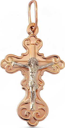 Изображение товара Крестик из желтого золота Кристалл CA74000226773