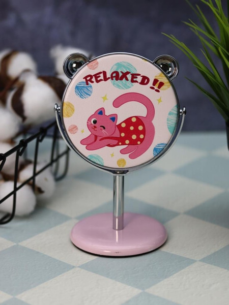 Изображение товара Зеркало косметическое ILikeGift Relax cat ZT185-3037-02 (розовый)