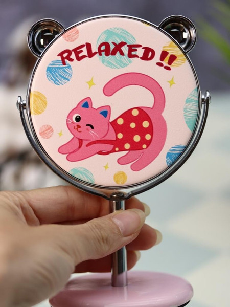 Изображение товара Зеркало косметическое ILikeGift Relax cat ZT185-3037-02 (розовый)