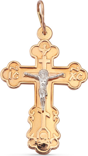 Изображение товара Крестик из желтого золота Кристалл CA57000226773