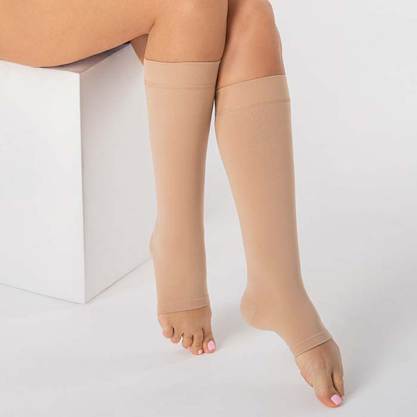 Изображение товара Гольфы компрессионные Trives с открытым носком 1кл / ТК.910 (р.1, бежевый)